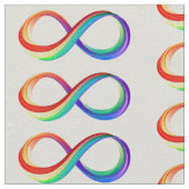 Gelaagd Rainbow Infinity symbool Stof (Close Up)