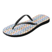 Gelaagd Rainbow Infinity symbool Teenslippers (Schuin)