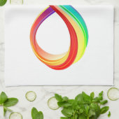 Gelaagd Rainbow Infinity symbool Theedoek (Gevouwen)