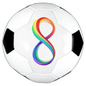 Gelaagd Rainbow Infinity symbool Voetbal (Gedraaid)