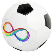 Gelaagd Rainbow Infinity symbool Voetbal (Drie kwart)