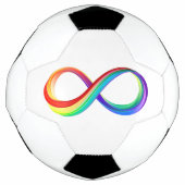 Gelaagd Rainbow Infinity symbool Voetbal (Voorkant)