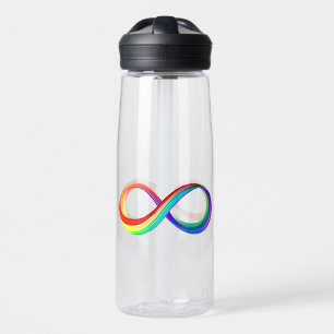 Gelaagd Rainbow Infinity symbool Waterfles