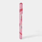 Gelaagd roze hart esthetisch iPhone 16 hoesje (Rechterkant)