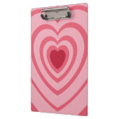 Gelaagd roze hart esthetisch klembord (Links)