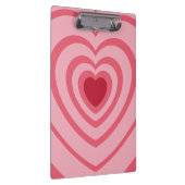 Gelaagd roze hart esthetisch klembord (Rechts)