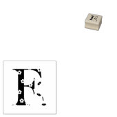 Gelaagde aanloopbrief F Rubberstempel (Gestempeld)