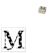 Gelaagde aanloopbrief M Rubberstempel (Gestempeld)