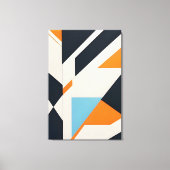 Gelaagde Abstracte Geometrie Canvas Afdruk (Voorkant)