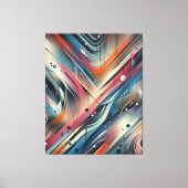 Gelaagde Abstracte nevelverf Canvas Afdruk (Voorkant)