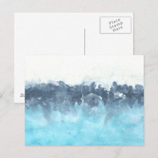 Gelaagde Abstracte verf van het Onduidelijke beeld Briefkaart (Voorkant / Achterkant)