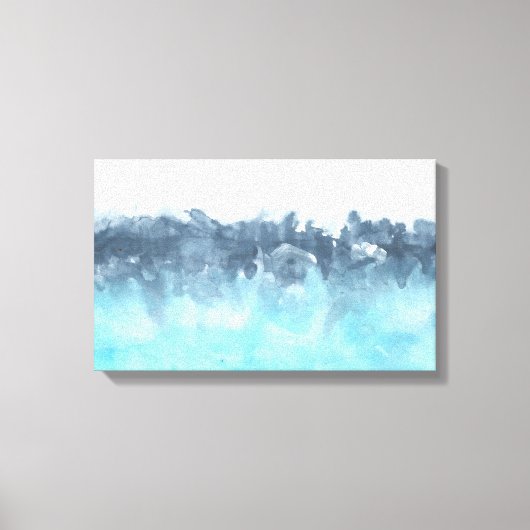 Gelaagde Abstracte verf van het Onduidelijke beeld Canvas Afdruk (Voorkant)