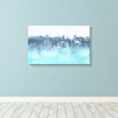 Gelaagde Abstracte verf van het Onduidelijke beeld Canvas Afdruk (Insitu (Houten vloer))