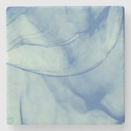 Gelaagde Aqua Stenen Onderzetter (Voorkant)