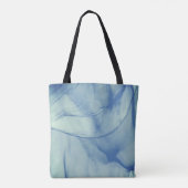 Gelaagde Aqua Tote Bag (Achterkant)