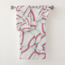 Gelaagde Baseball Patroon Bad Handdoek