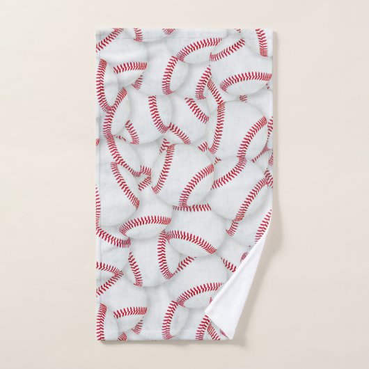 Gelaagde Baseball Patroon Bad Handdoek (Handdoek)