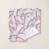 Gelaagde Baseball Patroon Bad Handdoek (Wasdoekje)