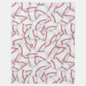 Gelaagde Baseball Patroon Fleece Deken (Voorkant)