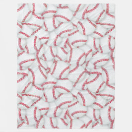 Gelaagde Baseball Patroon Fleece Deken