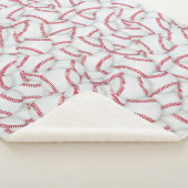 Gelaagde Baseball Patroon Sherpa Deken (3/4)