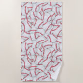 Gelaagde Baseball Patroon Strandlaken (Voorkant)