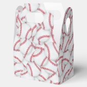 Gelaagde Baseball Pattern Birthday Bedankdoosjes (Geopend)