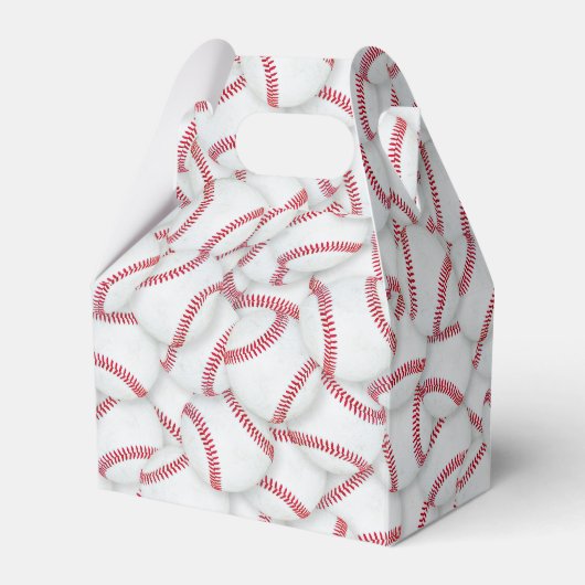 Gelaagde Baseball Pattern Birthday Bedankdoosjes (Voorkant Zijde)