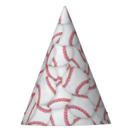 Gelaagde Baseball Pattern Birthday Feesthoedjes