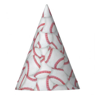 Gelaagde Baseball Pattern Birthday Feesthoedjes