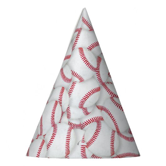 Gelaagde Baseball Pattern Birthday Feesthoedjes (Links)