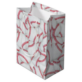 Gelaagde Baseball Pattern Birthday Medium Cadeauzakje