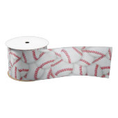 Gelaagde Baseball Pattern Birthday Satijnen Lint (Spoel)