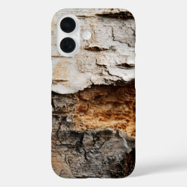 Gelaagde baststructuur telefoonhoesje iPhone 16 hoesje