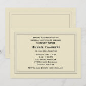 Gelaagde bedrijfsuitnodigingen kaart (Voorkant / Achterkant)