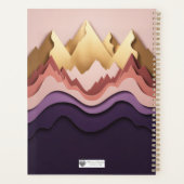 Gelaagde Berg Zonsondergang Geloven - Planner (Achterkant)