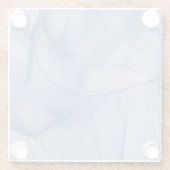 Gelaagde blauw glazen onderzetter (Achterkant)