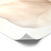Gelaagde Bloemblad Rust – Elegante Abstract #3 Poster (Hoek)