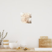 Gelaagde Bloemblad Rust – Elegante Abstract #3 Poster (Keuken)