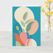 Gelaagde Bloesem Sereniteit Kaart (Gele Bloem)