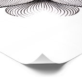 Gelaagde Bloom Mandala Perfect Poster (Hoek)