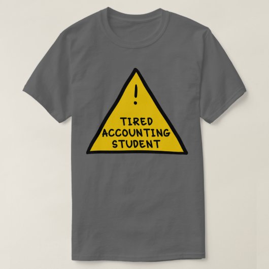 Gelaagde boekhoudstudent t-shirt (Design voorkant)