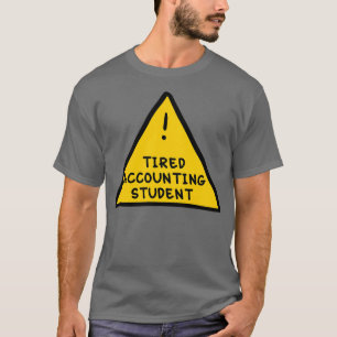 Gelaagde boekhoudstudent t-shirt