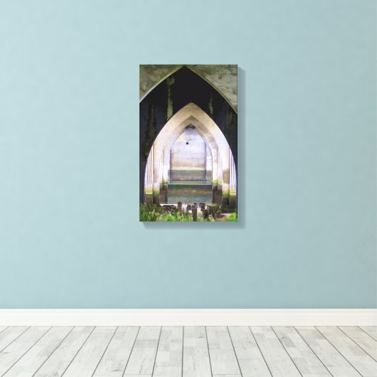 Gelaagde bogen canvas afdruk (Insitu (Houten vloer))