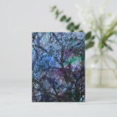 Gelaagde bomen bij Twilight Briefkaart (Staand voorkant)