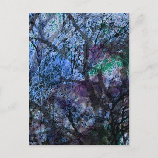 Gelaagde bomen bij Twilight Briefkaart (Voorkant)