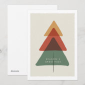 Gelaagde Boom - Seizoensgroeten Feestdagenkaart (Voorkant / Achterkant)