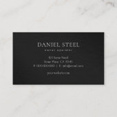 Gelaagde borstel Metalen Hoek Constructie Visitekaartje (Achterkant)