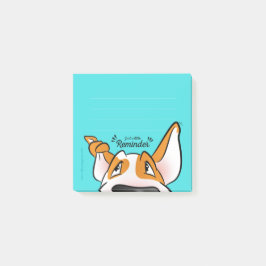 Gelaagde bull Terrier cartoon sticky notes