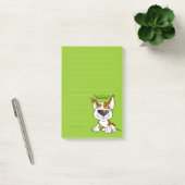 Gelaagde bull Terrier cartoon sticky notes (Kantoor)